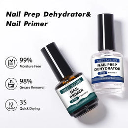 KissICON MEET ACROSS 15ml Glass Bottle Nail Primer Nail