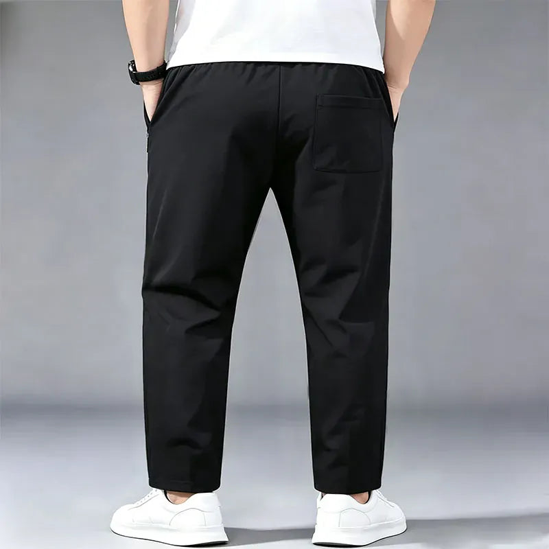 KissICON Men Power Muscle Print Jogger Pants Elastic Drawstring Waist Quick Dry Lightweight Sports Trousers Gym Fitness Running Sweat Pan