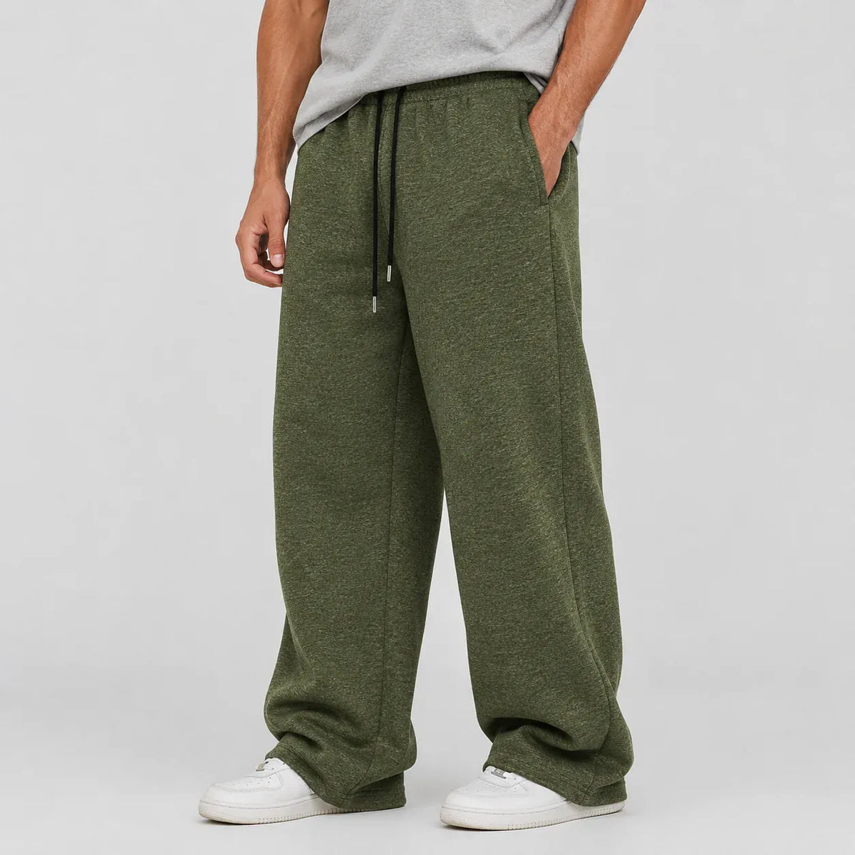 KissICON Men's Casual Sweatpants 6 Colors Summer Straight Leg Sports Pants Drawstring Elastic Waist Comfortable Gym Joggers with Pockets