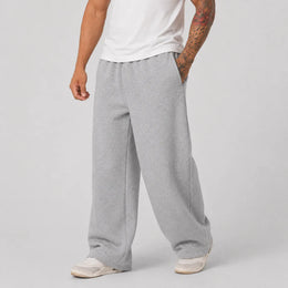 KissICON Men's Casual Sweatpants 6 Colors Summer Straight Leg Sports Pants Drawstring Elastic Waist Comfortable Gym Joggers with Pockets