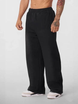 KissICON Men's Casual Sweatpants 6 Colors Summer Straight Leg Sports Pants Drawstring Elastic Waist Comfortable Gym Joggers with Pockets