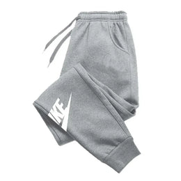 KissICON Men's printed pants, autumn and winter men's and women's running pants, sportswear and casual pants, fitness and gym sportswear