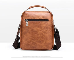 KissICON Men's Vertical Crossbody – PU Leather Shoulder