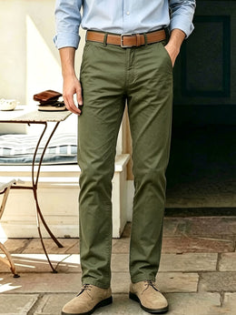 KissICON Mens AllSeason Stretch Chino Suit Trousers