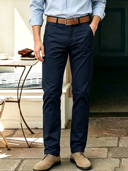 KissICON Mens AllSeason Stretch Chino Suit Trousers