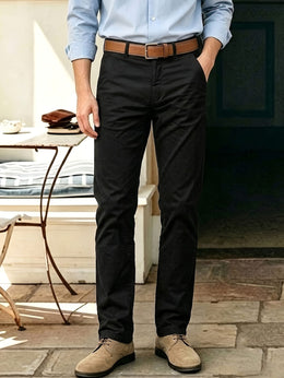 KissICON Mens AllSeason Stretch Chino Suit Trousers