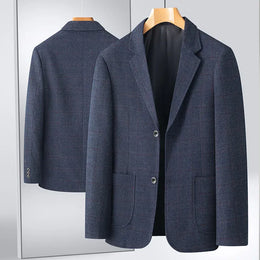 KissICON Mens British Style Business Casual Four Seasons Blazer