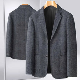 KissICON Mens British Style Business Casual Four Seasons Blazer
