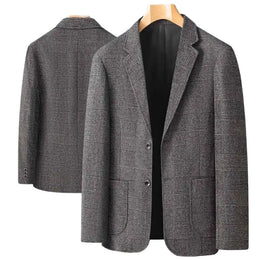 KissICON Mens British Style Business Casual Four Seasons Blazer
