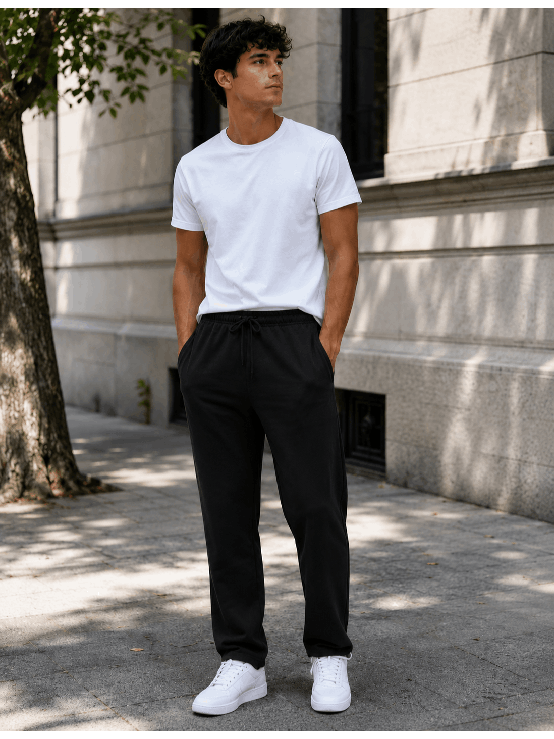 KissICON Mens Comfy Fleece Joggers with Zip Pockets
