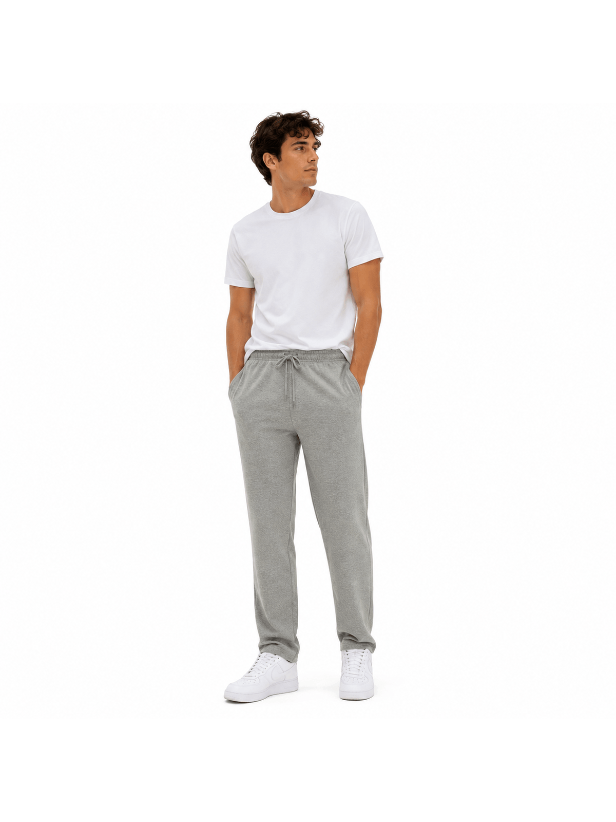 KissICON Mens Comfy Fleece Joggers with Zip Pockets