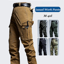 KissICON Mens Durable Breathable MultiPocket Stretch Cargo Hiking Pants
