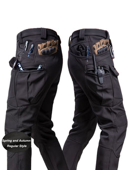KissICON Mens Durable OffRoad Cargo Pants SpringAutumn Utility Trousers