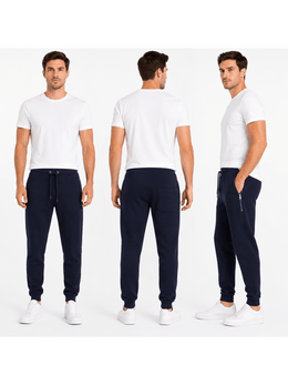 KissICON Mens Elasticated Hem Jog Pants/Men Plain Jogging Bottoms Joggers Fleece Pants Gym Sports Trousers Plus Sizes Medium to XXXXXL M-5XL
