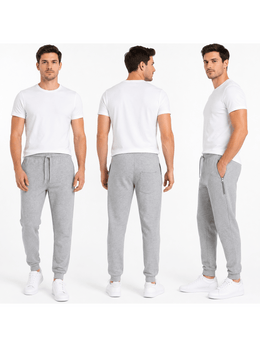 KissICON Mens Elasticated Hem Jog Pants/Men Plain Jogging Bottoms Joggers Fleece Pants Gym Sports Trousers Plus Sizes Medium to XXXXXL M-5XL