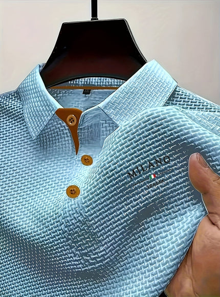 KissICON Mens HighEnd Mesh Button ShortSleeve Summer Shirt