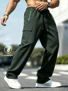 KissICON Mens Lightweight Cargo Work Pants AllSeason Comfort  Utility