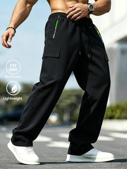 KissICON Mens Lightweight Cargo Work Pants AllSeason Comfort  Utility