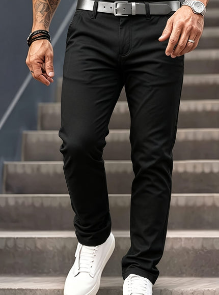 KissICON Mens Lightweight WrinkleFree Casual Dress Pants for Commuting