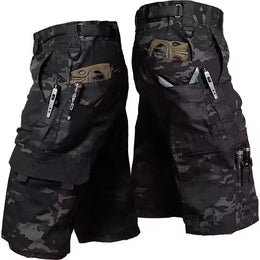 KissICON Mens Military Green Camo Work Shorts  Durable  Tactical