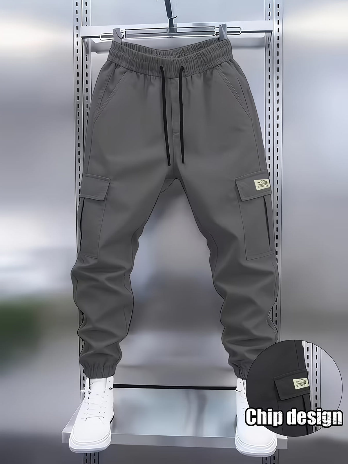 KissICON Mens MultiPocket AllSeason Cargo Pants