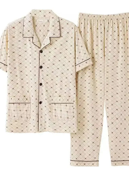 KissICON Mens Plus Size Cotton PJs Sleepwear  Loungewear Set