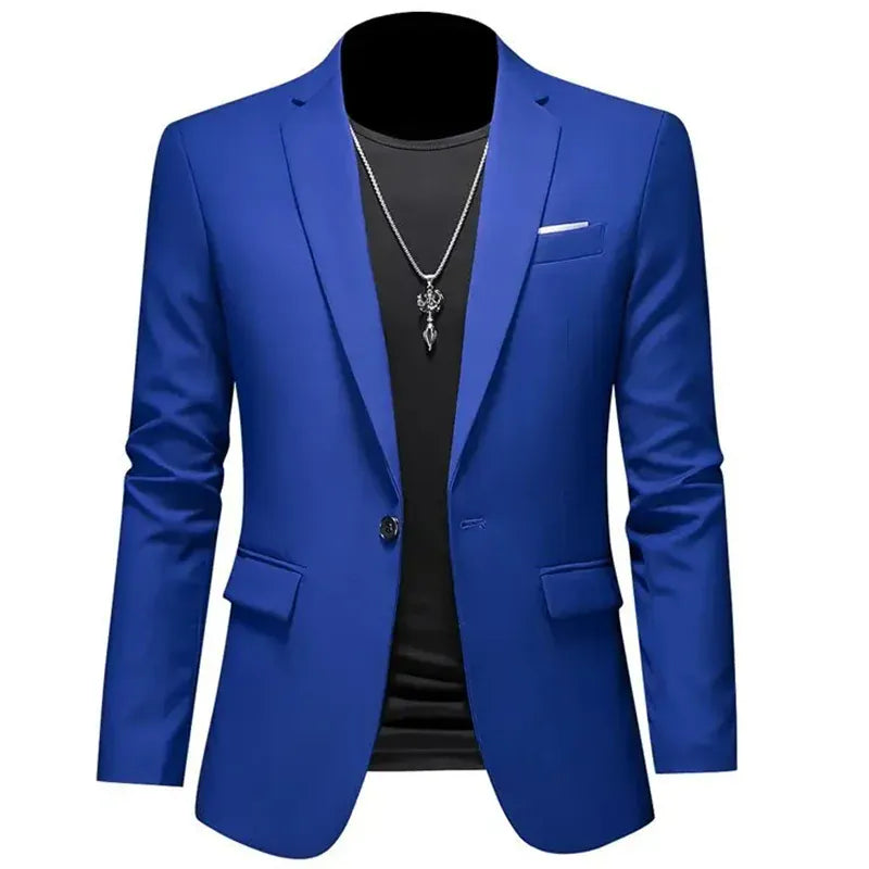 KissICON Mens Slim Fit Casual Fashion Wedding Tuxedo Blazer