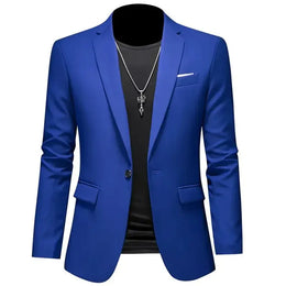 KissICON Mens Slim Fit Casual Fashion Wedding Tuxedo Blazer