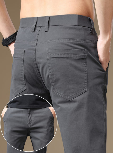 KissICON Mens Slim Fit Stretch Business Casual Pants