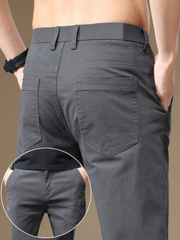 KissICON Mens Slim Fit Stretch Business Casual Pants