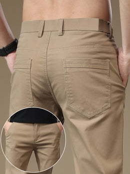 KissICON Mens Slim Fit Stretch Business Casual Pants
