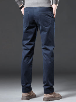 KissICON Mens Slim Fit Stretch Business Casual Pants