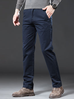 KissICON Mens Slim Fit Stretch Business Casual Pants