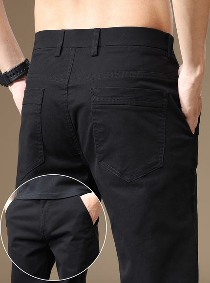 KissICON Mens Slim Fit Stretch Business Casual Pants