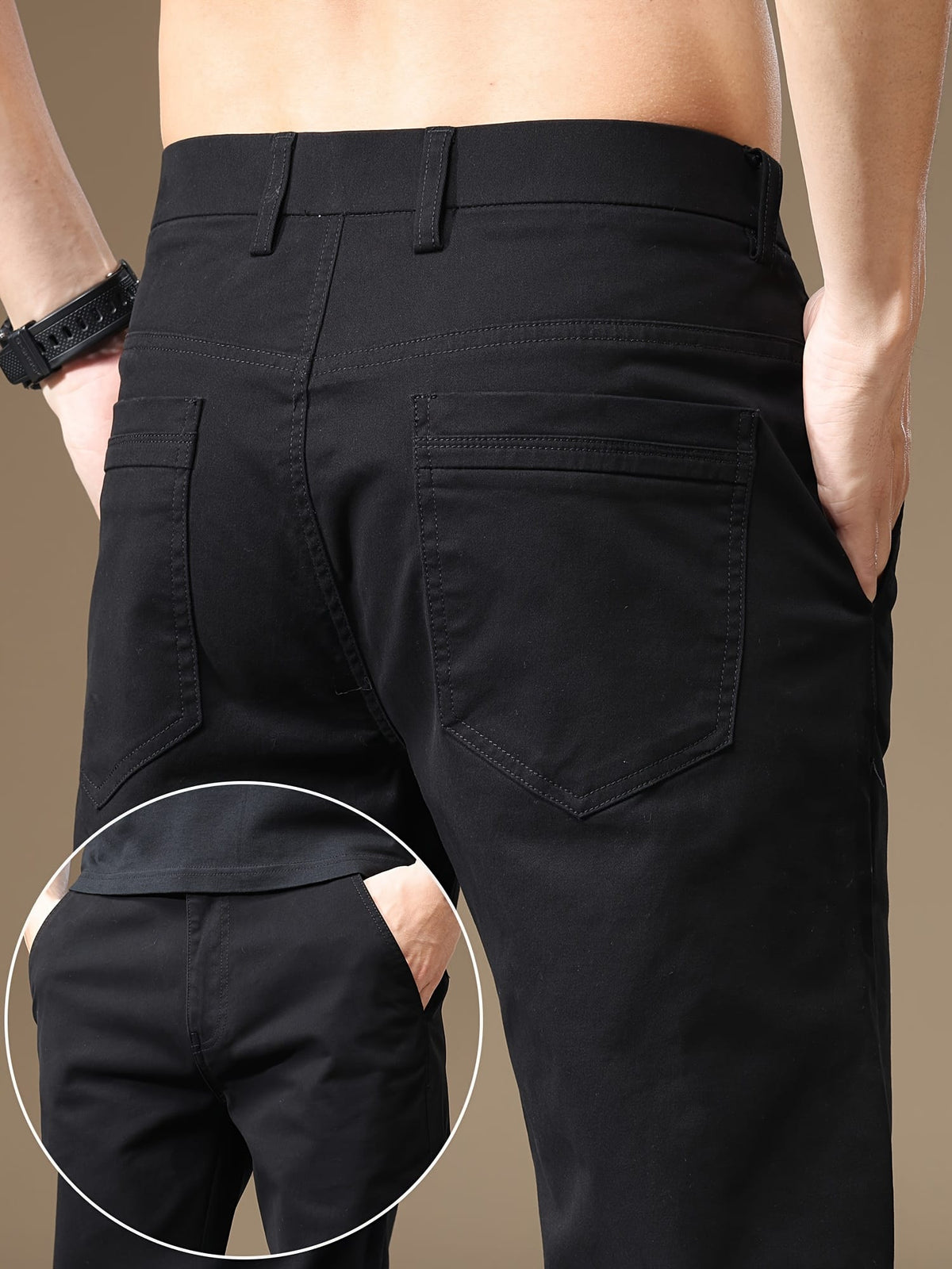 KissICON Mens Slim Fit Stretch Business Casual Pants