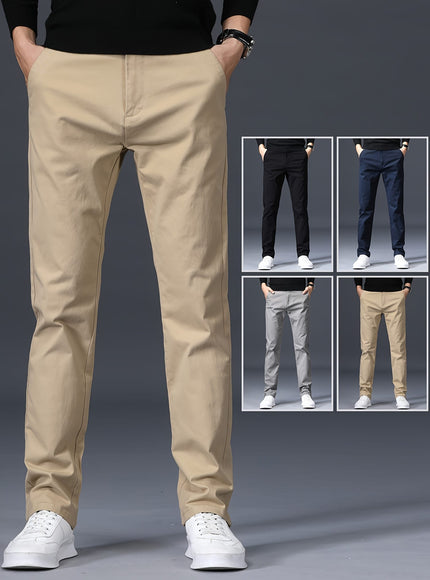 KissICON Mens Stretch Slim Fit Business Casual Pants