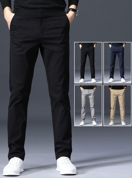 KissICON Mens Stretch Slim Fit Business Casual Pants