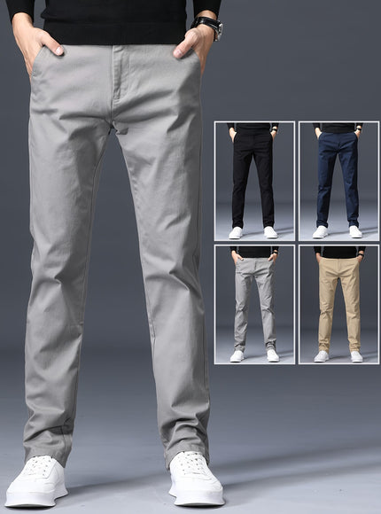 KissICON Mens Stretch Slim Fit Business Casual Pants