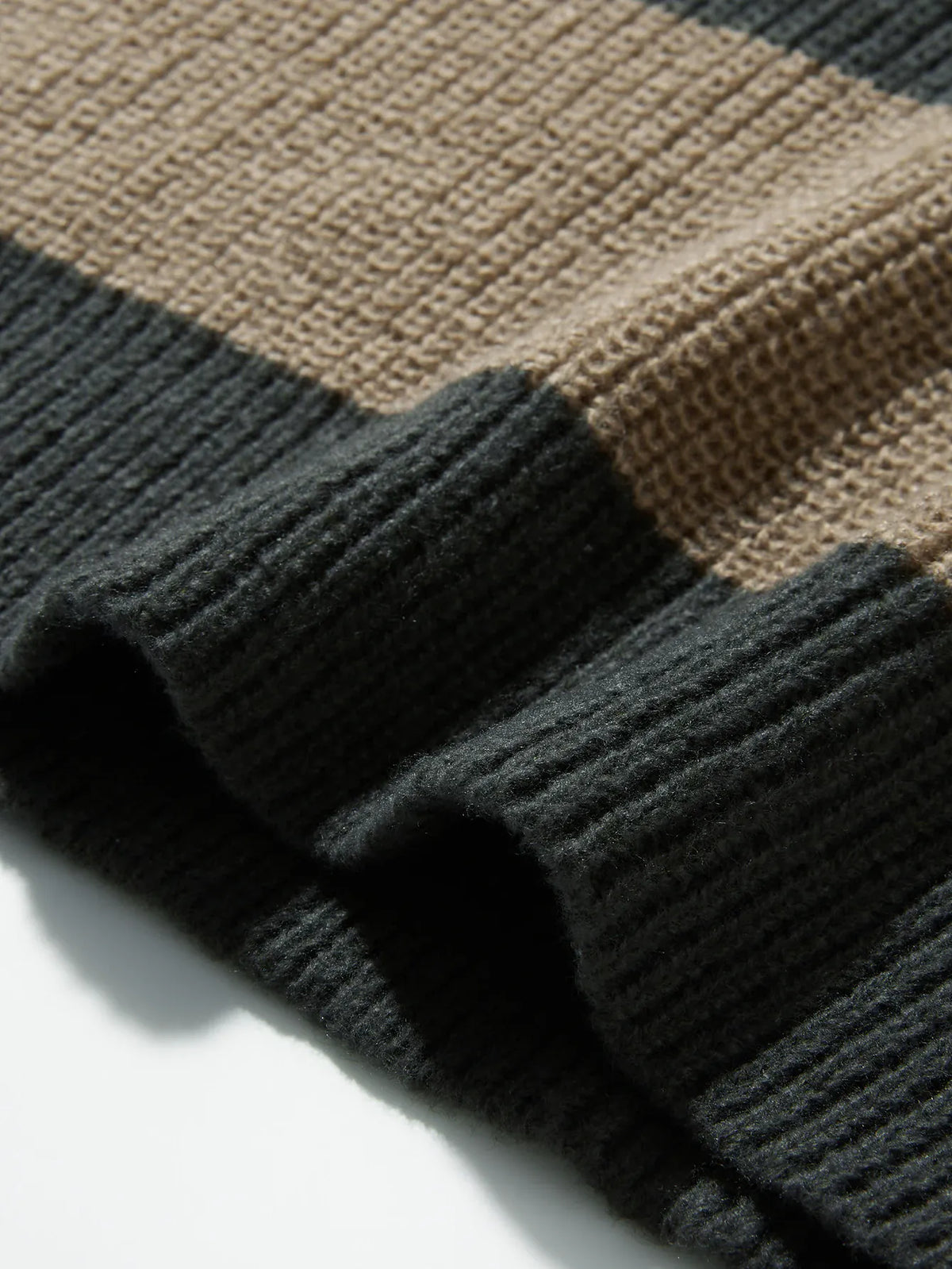 KissICON Mens Striped Casual Round Neck Loose Sweater