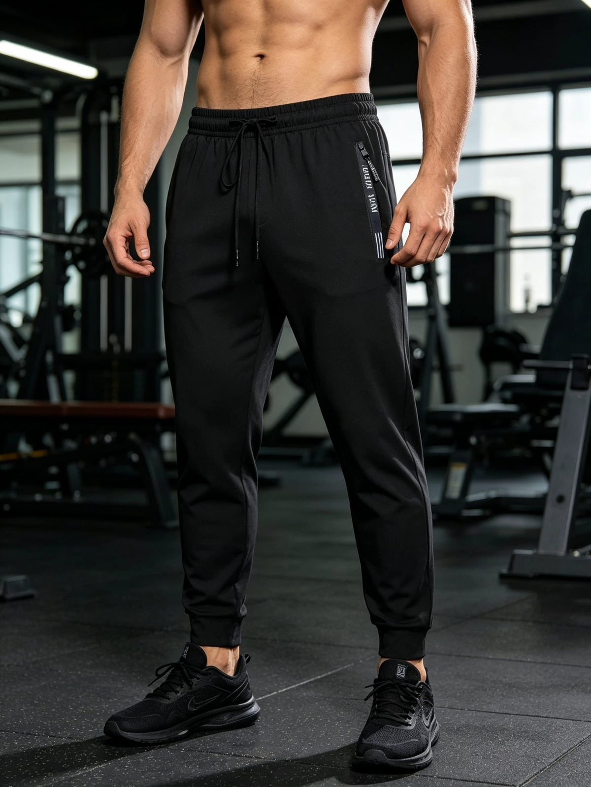 KissICON Mens Summer Lightweight Cuffed Joggers