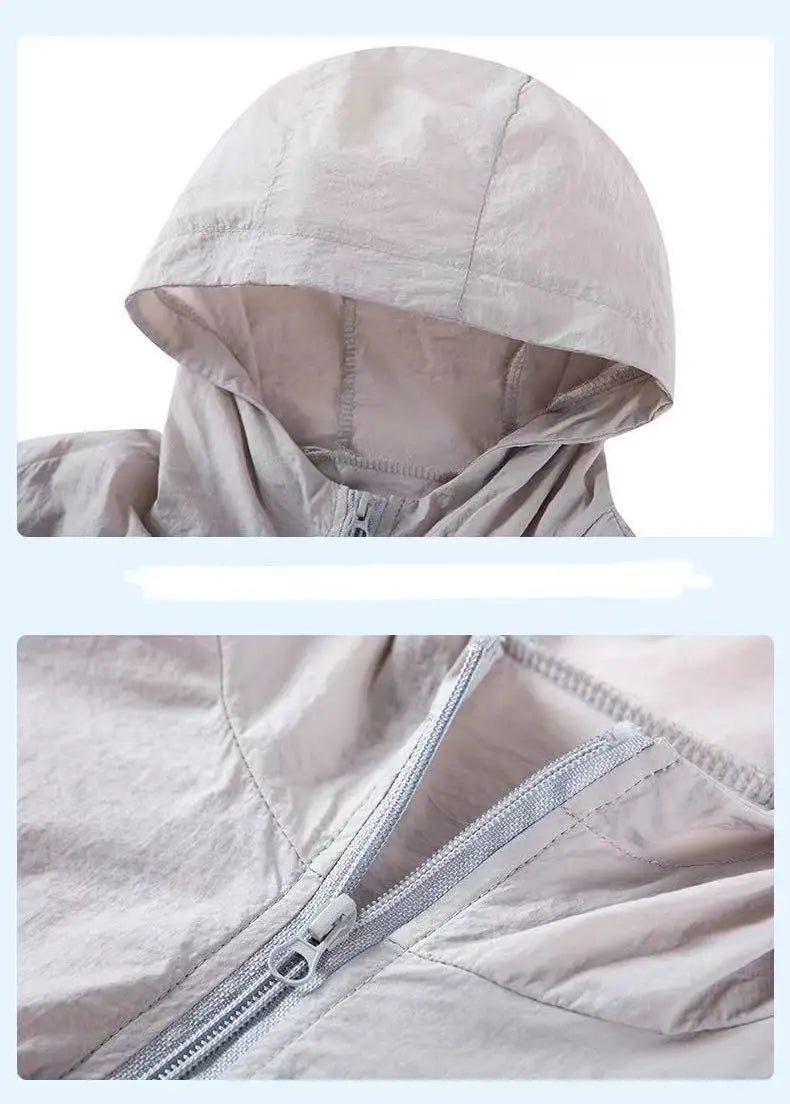 KissICON Mens Waterproof QuickDry Hooded Sun Jacket