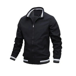 KissICON Mens White Waterproof Casual Fashion Windbreaker Bomber Jacket