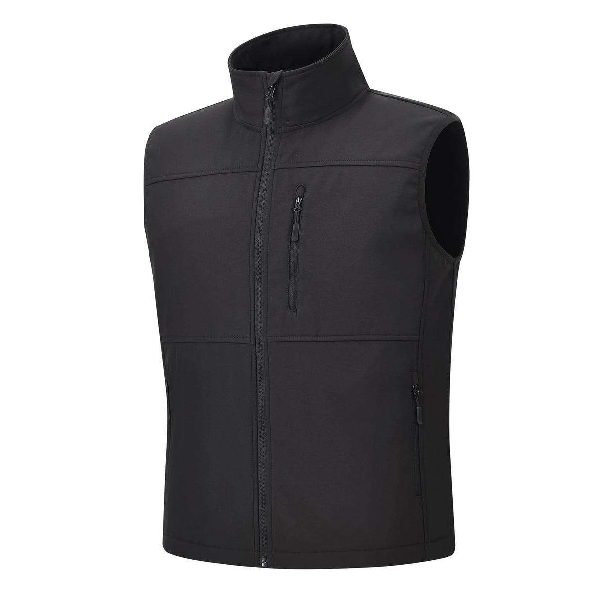 KissICON Mens Windproof Softshell Thick Vest Comfort Pockets Sports Ready