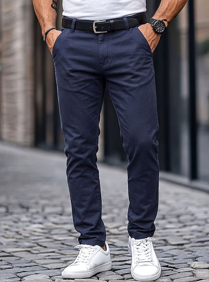 KissICON Mens WrinkleFree Loose Fit Summer Stretch Dress Pants