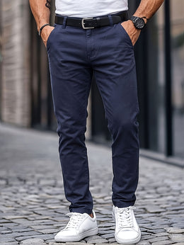 KissICON Mens WrinkleFree Loose Fit Summer Stretch Dress Pants