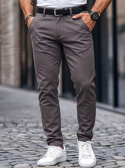 KissICON Mens WrinkleFree Loose Fit Summer Stretch Dress Pants