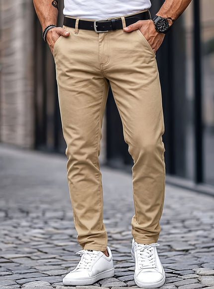 KissICON Mens WrinkleFree Loose Fit Summer Stretch Dress Pants