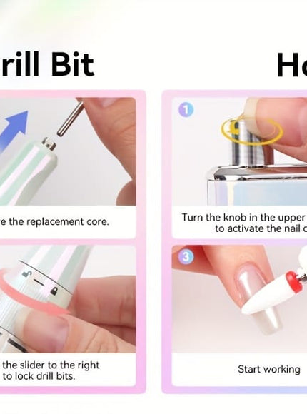 KissICON Mermaid KissIcon Saviland Nail Drill 40000RPM - High Capacity
