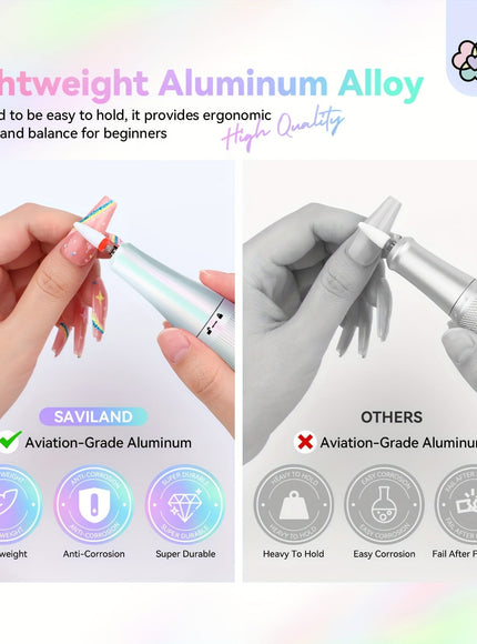 KissICON Mermaid KissIcon Saviland Nail Drill 40000RPM - High Capacity