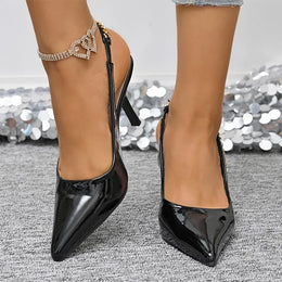 KissICON Metal Chain Decor High Heel Sandals for Women